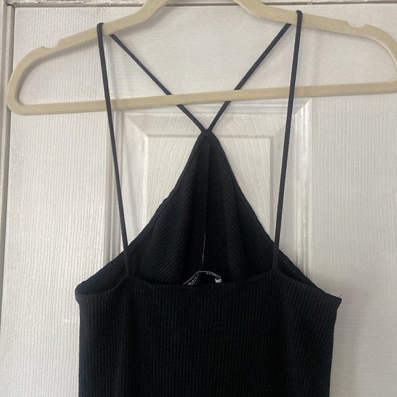 Zara fitted black midi dress - Picture 7 of 9